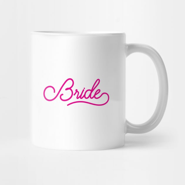 Bride - Wedding Bridesmaid Bachelorette Party Design by zubiacreative